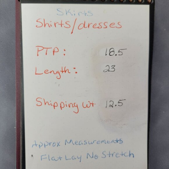 Joan Leslie‎ Petite Womens Button Up Shirt 16P Red Blue Geometric Print Top - Picture 5 of 10